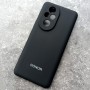 Чехол для Honor 200 Pro, Silicone Case, с логотипом, черный