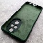 Чехол для Honor 200 Pro, Silicone Case, с логотипом, хаки