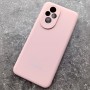 Чехол для Honor 200, Silicone Case, с логотипом, розовый песок