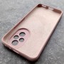 Чехол для Honor 200, Silicone Case, с логотипом, розовый песок