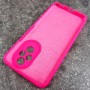 Чехол для Honor 200, Silicone Case, с логотипом, неоново-розовый