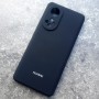 Чехол для Huawei Honor 50 Silicone Case, с логотипом, черный