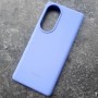 Чехол для Huawei Honor 70, Silicone Case с логотипом, фиолетовый