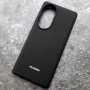 Чехол для Huawei Honor 70, Silicone Case, с логотипом, черный