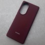Чехол для Huawei Honor 70, Silicone Case с логотипом, марсала