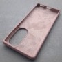 Чехол для Huawei Honor 70, Silicone Case с логотипом, розовый песок