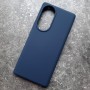 Чехол для Huawei Honor 70, Silicone Case, темно-синий матовый