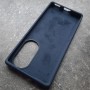 Чехол для Huawei Honor 70, Silicone Case, темно-синий матовый