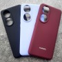 Чехол для Huawei Honor 90, Silicone Case, с логотипом, марсала