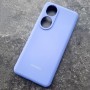Чехол для Huawei Honor 90, Silicone Case, с логотипом, фиолетовый