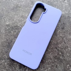 Чехол для Honor 90 Lite, Silicone Case, с логотипом, фиалковый