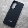 Чехол для Huawei Honor 90 Lite, Silicone Case, с логотипом, черный