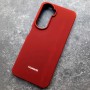 Чехол для Huawei Honor 90 Lite, Silicone Case, с логотипом, красный