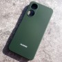 Honor X5 Plus чехол Silicone Case, с логотипом, темно-зеленый
