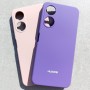 Чехол для Honor X5 Plus, Silicone Case, с логотипом, темно-фиолетовый