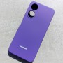 Чехол для Honor X5 Plus, Silicone Case, с логотипом, темно-фиолетовый
