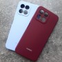 Чехол для телефона Huawei Honor X6 / X8, Silicone Case с логотипом Mi, марсала