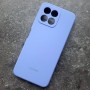 Чехол для Huawei Honor X6 / X8, Silicone Case с логотипом Mi, фиолетовый