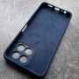 Чехол для Huawei Honor X6, Silicone Case, темно-синий матовый