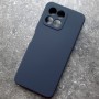 Чехол для Huawei Honor X6, Silicone Case, темно-сине-серый матовый
