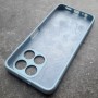 Чехол для Huawei Honor X6A, Silicone Case, с логотипом, голубой