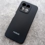 Чехол для Honor X6B, Silicone Case, с логотипом, черный
