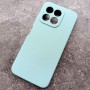 Чехол для Honor X6B, Silicone Case, с логотипом, ментол