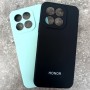 Чехол для Honor X6C, Silicone Case, с логотипом, черный