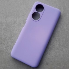 Чехол Silicone Cover для Huawei Honor X7, сирень