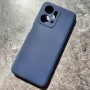 Чехол для Huawei Honor X7A, Silicone Case, темно-синий матовый
