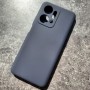 Чехол для Huawei Honor X7A, Silicone Case, темно-сине-серый матовый