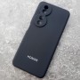 Чехол для Huawei Honor X7B, Silicone Case, с логотипом, черный