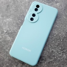 Чехол для Huawei Honor X7B, Silicone Case, с логотипом, ментол