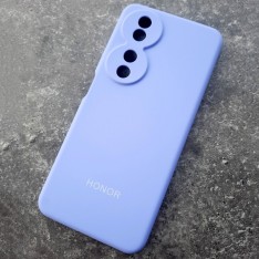 Чехол для Huawei Honor X7B, Silicone Case, с логотипом, фиолетовый