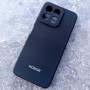 Чехол для Honor X7C, Silicone Case, с логотипом, черный