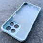 Чехол для Honor X7C, Silicone Case, с логотипом, голубой