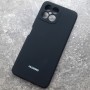 Чехол для Huawei Honor X8, Silicone Case, с логотипом, черный