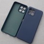 Чехол Silicone Cover для Huawei Honor X8, темно-синий матовый
