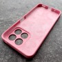 Чехол для Honor X8A, Silicone Case, с логотипом, розовый