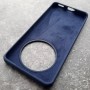 Чехол для Huawei Honor X9B, Silicone Case, с логотипом, темно-синий