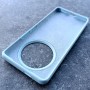Чехол для Honor X9C, Silicone Case, с логотипом, голубой