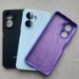 Huawei Nova 10SE, Silicone Case, с логотипом темно-фиолетовый