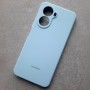 Чехол для Huawei Nova 10SE, Silicone Case, с логотипом голубой