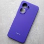 Huawei Nova 10SE, Silicone Case, с логотипом темно-фиолетовый