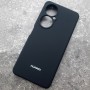 Чехол для Huawei Nova 11i, Silicone Case, с логотипом, черный Чехол для Huawei Nova 11i, Silicone Case, с логотипом, черный