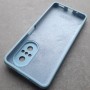 Для телефона Huawei Nova 9 SE, Silicone Case с логотипом Mi, бледно-голубой