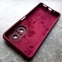 На телефон Huawei Nova 9 SE, Silicone Case с логотипом Mi, марсала