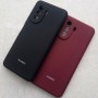 Чехол для Huawei Nova Y70, Silicone Case с логотипом, черный