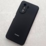 Чехол для Huawei Nova Y70, Silicone Case с логотипом, черный