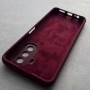 Чехол для Huawei Nova Y70, Silicone Case с логотипом, марсала